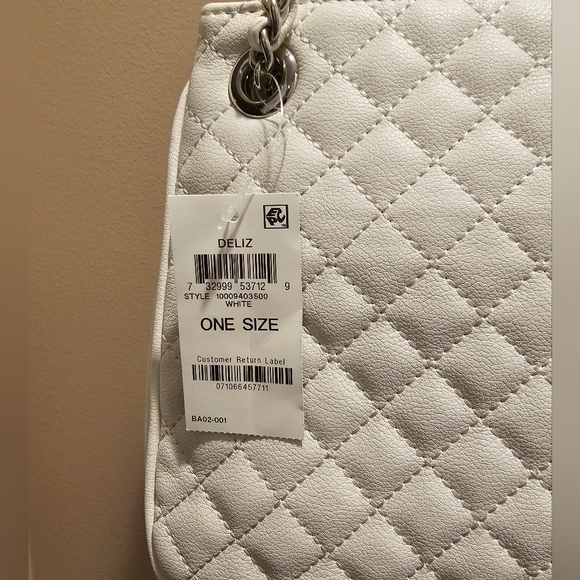 INC International Concepts Deliz Chain Shoulder Bag White NWT! - Picture 10 of 13